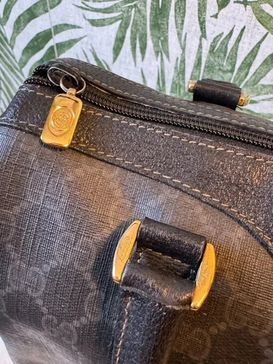 Vintage Gucci GG Monogram Canvas Boston Bag - Picture 12 of 13